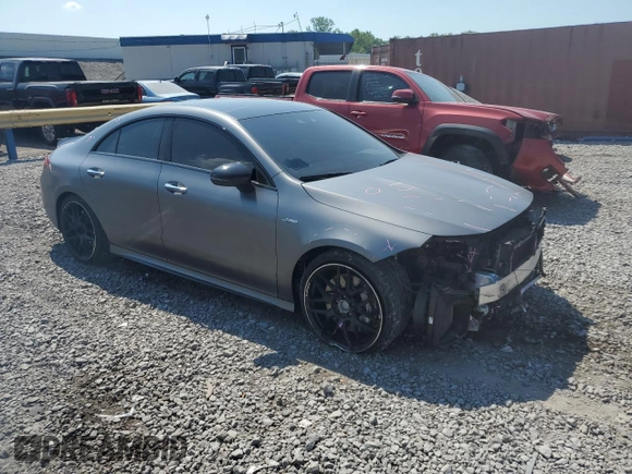 2021 Mercedes-Benz CLA 45 AMG with VIN W1K5J5DB4MN200955, listed as a Copart auction lot 57955104 with 44,136 mi miles and Salvage Title. Bid and sale history available at DreamBid. Image 4.