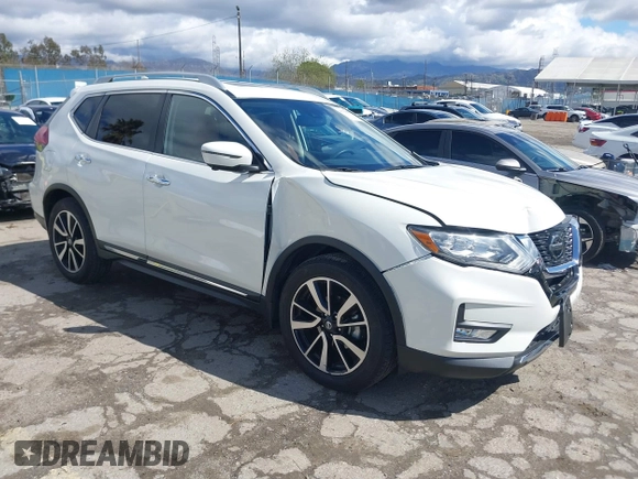 2019 Nissan Rogue SL with VIN 5N1AT2MT2KC794816, listed as a IAAI auction lot 41784087 with 50,655 mi miles and . Bid and sale history available at DreamBid. Image 1.