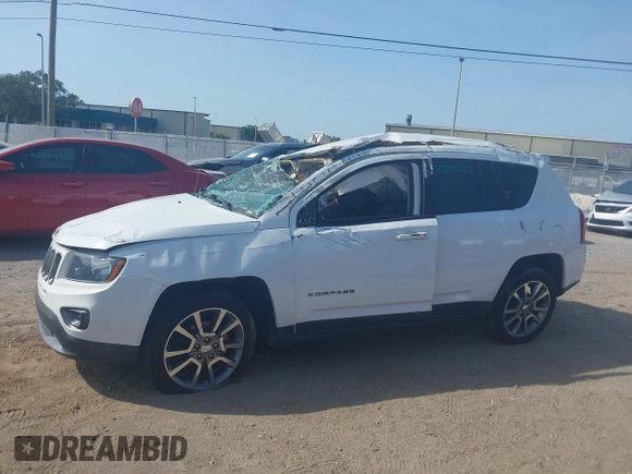 2017 Jeep Compass Sport SE with VIN 1C4NJCBA5HD135019, listed as a IAAI auction lot 42291227 with 80,116 mi miles and . Bid and sale history available at DreamBid. Image 14.