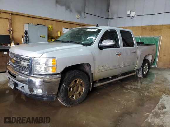 2012 Chevrolet Silverado 1500 LT with VIN 3GCPKSE71CG204560, listed as a Copart auction lot 55096145 with 215,636 mi miles and Clean Title. Bid and sale history available at DreamBid. Image 1.