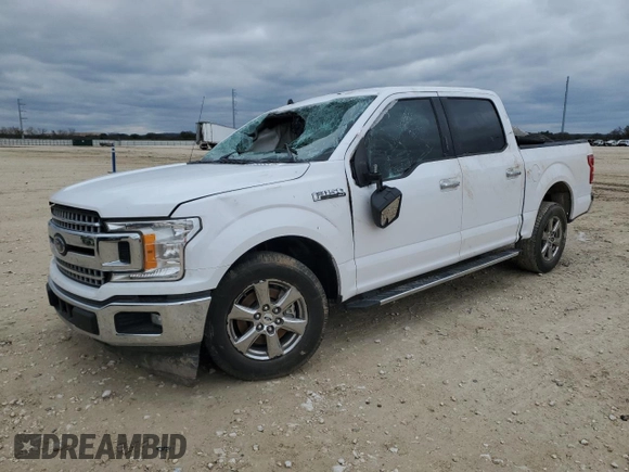 2020 Ford F-150 XL with VIN 1FTEW1CP4LKD98311, listed as a Copart auction lot 87605575 with 153,353 mi miles and Salvage Title. Bid and sale history available at carsss.com. Image 1.