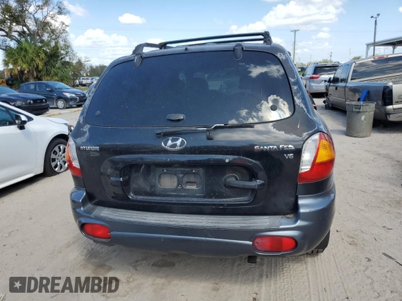 2002 Hyundai Santa Fe GLS with VIN KM8SC13D72U190570, listed as a Copart auction lot 77257524 with 244,808 mi miles and Salvage Title. Bid and sale history available at carsss.com. Image 6.