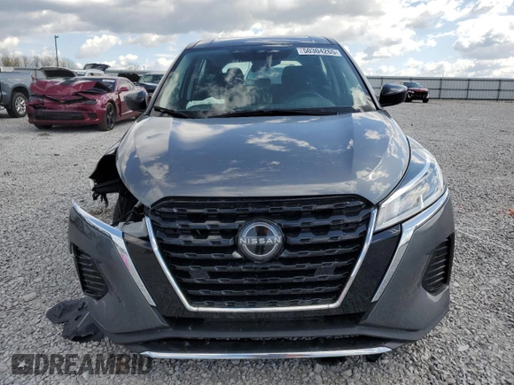 2022 Nissan Kicks S with VIN 3N1CP5BV6NL493761, listed as a Copart auction lot 50304265 with 25,562 mi miles and Salvage Title. Bid and sale history available at carsss.com. Image 5.