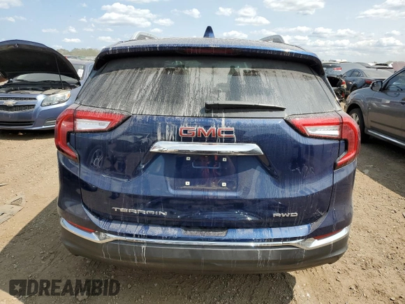 2023 GMC Terrain SLT z VIN 3GKALVEG1PL192819, wystawiony jako Copart lot #67937304 z przebiegiem 10 676 mil mil oraz Szkoda całkowita • Salvage title. Historia ofert i sprzedaży dostępna na DreamBid. Obrazek 6.