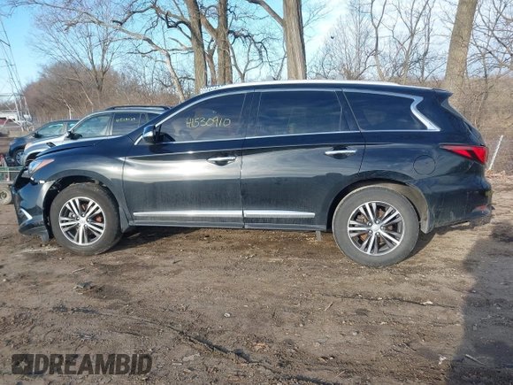 2019 Infiniti QX60 Pure with VIN 5N1DL0MM9KC555631, listed as a IAAI auction lot 41530910 with 83,351 mi miles and . Bid and sale history available at DreamBid. Image 14.