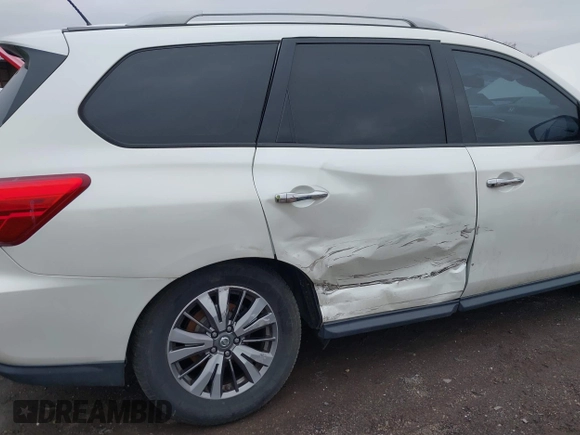 2018 Nissan Pathfinder SL with VIN 5N1DR2MN7JC624253, listed as a IAAI auction lot 41977442 with 104,061 mi miles and . Bid and sale history available at DreamBid. Image 6.