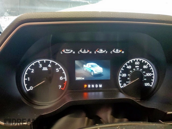 2023 Ford F-150 XL with VIN 1FTEW1CP7PKD02399, listed as a Copart auction lot 60738155 with 23,059 mi miles and Salvage title. Bid and sale history available at DreamBid. Image 9.