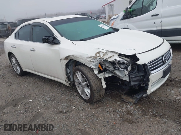 2014 Nissan Maxima S with VIN 1N4AA5AP0EC487139, listed as a IAAI auction lot 41450013 with 144,643 mi miles and . Bid and sale history available at DreamBid. Image 1.