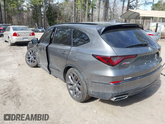 2022 Acura MDX w/A-Spec Package with VIN 5J8YE1H09NL048375, listed as a IAAI auction lot 41746490 with 49,470 mi miles and . Bid and sale history available at DreamBid. Image 3.