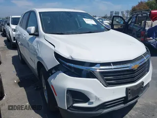 2022 Chevrolet Equinox LT with VIN 3GNAXKEV8NL106777, listed as a IAAI auction lot 42013199 with 52,863 mi miles. Bid and sale history available at carsss.com. Image 1.