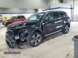 2023 Kia Sorento SX Prestige with VIN KNDRMDLH1P5208809, listed as a Copart auction lot 44497295 with 9,229 mi miles and Salvage title. Bid and sale history available at DreamBid. Image 1.