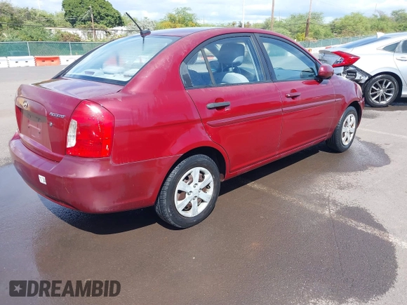 2010 Hyundai Accent GLS with VIN KMHCN4AC4AU485148, listed as a IAAI auction lot 41528392 with 133,680 mi miles. Bid and sale history available at carsss.com. Image 4.