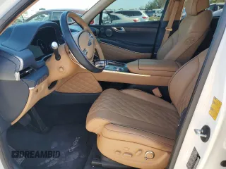 2021 Genesis GV80 with VIN KMUHCESC0MU054263, listed as a Copart auction lot 85953934 with 28,735 mi miles and Salvage Title. Bid and sale history available at DreamBid. Image 7.