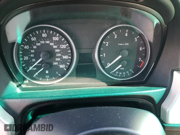 2007 BMW 3 Series 328i with VIN WBAVS13597FV95030, listed as a Copart auction lot 87953205 with 0 mi miles and Salvage Title. Bid and sale history available at carsss.com. Image 9.