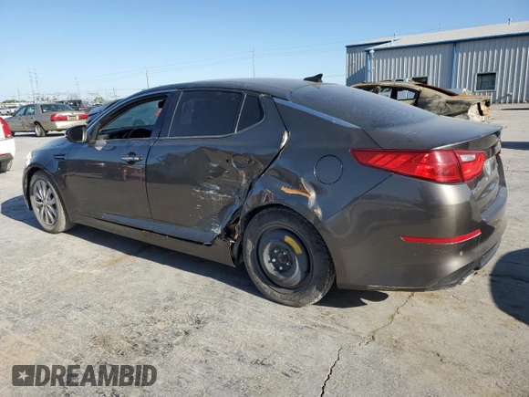 2015 Kia Optima EX with VIN 5XXGN4A72FG404167, listed as a Copart auction lot 53261445 with 156,517 mi miles and Salvage Title. Bid and sale history available at carsss.com. Image 2.