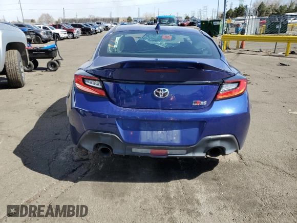2023 Toyota 86 Premium with VIN JF1ZNBE19P9760218, listed as a Copart auction lot 48567145 with Not Provided miles and Salvage Title. Bid and sale history available at DreamBid. Image 6.