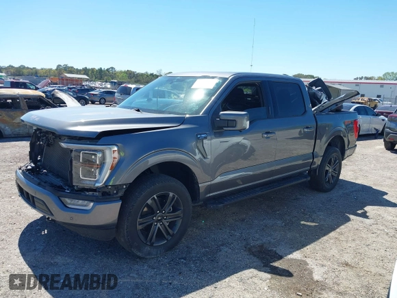 2022 Ford F-150 XL with VIN 1FTFW1E8XNFA41995, listed as a IAAI auction lot 41743193 with 1 mi miles. Bid and sale history available at carsss.com. Image 16.