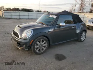 2011 MINI Convertible S with VIN WMWZP3C53BTX83342, listed as a Copart auction lot 85468174 with 105,535 mi miles and Salvage Title. Bid and sale history available at DreamBid. Image 1.