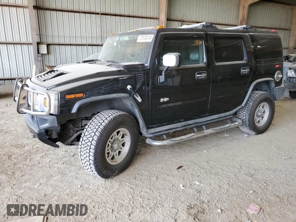 2005 Hummer H2 SUV with VIN 5GRGN23U95H117402, listed as a Copart auction lot 73132414 with 211,219 mi miles and Clean Title. Bid and sale history available at carsss.com. Image 1.