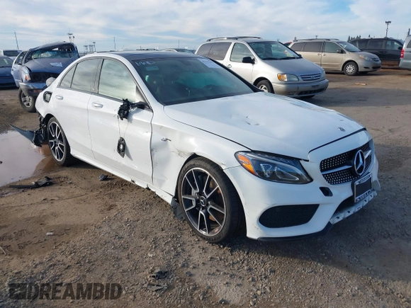 2018 Mercedes-Benz C 43 AMG with VIN 55SWF6EB5JU255881, listed as a IAAI auction lot 41279457 with 67,938 mi miles and . Bid and sale history available at carsss.com. Image 1.