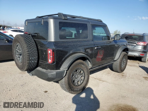 2022 Ford Bronco with VIN 1FMDE5CP1NLB22845, listed as a Copart auction lot 83613404 with 30,911 mi miles and Salvage title. Bid and sale history available at DreamBid. Image 3.