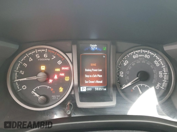 2021 Toyota Tacoma 4WD SR5 with VIN 5TFDZ5BN8MX062787, listed as a Copart auction lot 44987135 with 59,351 mi miles and Salvage Title. Bid and sale history available at carsss.com. Image 9.
