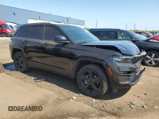 2023 Jeep Grand Cherokee Limited with VIN 1C4RJHBGXPC642795, listed as a Copart auction lot 57123245 with 51,399 mi miles and Salvage title. Bid and sale history available at DreamBid. Image 4.