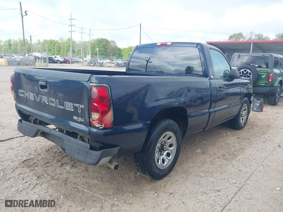 2006 Chevrolet Silverado 1500 Work Truck with VIN 3GCEC14X56G224380, listed as a IAAI auction lot 41864035 with 51,414 mi miles. Bid and sale history available at carsss.com. Image 4.