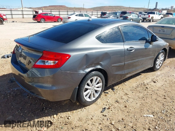 2012 Honda Civic Cpe EX with VIN 2HGFG3B8XCH550429, listed as a IAAI auction lot 41387936 with 176,432 mi miles. Bid and sale history available at carsss.com. Image 4.