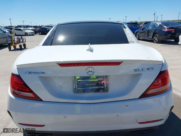 2017 Mercedes-Benz SLC with VIN WDDPK6GA2HF132038, listed as a IAAI auction lot 41737706 with NaN miles. Bid and sale history available at carsss.com. Image 16.