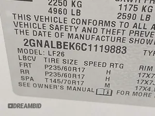 2012 Chevrolet Equinox LS with VIN 2GNALBEK6C1119883, listed as a IAAI auction lot 42148006 with 210,084 mi miles and . Bid and sale history available at DreamBid. Image 9.