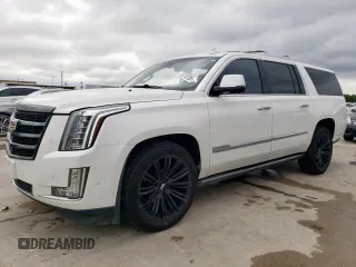 2018 Cadillac Escalade ESV Platinum z VIN 1GYS4KKJXJR256460, wystawiony jako Copart lot #55740785 z przebiegiem 138 880 mil mil oraz Szkoda całkowita • Salvage title. Historia ofert i sprzedaży dostępna na DreamBid. Obrazek 1.