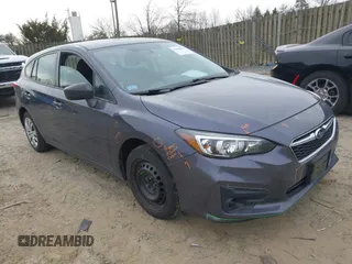 2017 Subaru Impreza with VIN 4S3GTAA67H3729122, listed as a IAAI auction lot 41600944 with 53,960 mi miles. Bid and sale history available at carsss.com. Image 1.