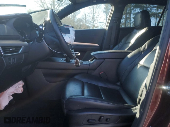 2023 Cadillac XT4 FWD Premium Luxury with VIN 1GYFZCR49PF125491, listed as a Copart auction lot 48508095 with 60,245 mi miles and Salvage Title. Bid and sale history available at carsss.com. Image 7.