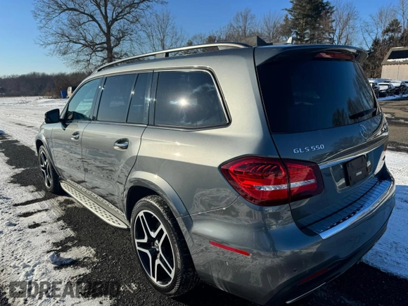 2019 Mercedes-Benz GLS 550 with VIN 4JGDF7DE2KB239390, listed as a Copart auction lot 42416665 with 97,098 mi miles and Clean title. Bid and sale history available at DreamBid. Image 2.
