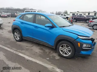2019 Hyundai Kona SE with VIN KM8K12AA4KU227000, listed as a IAAI auction lot 41106840 with 143,657 mi miles. Bid and sale history available at carsss.com. Image 1.