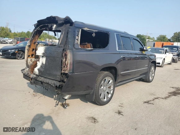 2015 GMC Yukon XL Denali with VIN 1GKS2JKJ4FR636332, listed as a Copart auction lot 70721314 with 0 mi miles and Salvage Title. Bid and sale history available at carsss.com. Image 3.