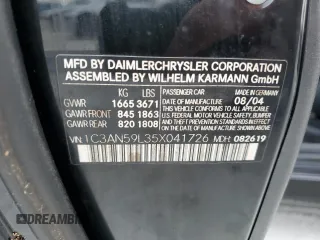2005 Chrysler Crossfire z VIN 1C3AN59L35X041726, wystawiony jako Copart lot #78260164 z przebiegiem Nie podano mil oraz Nie do naprawy. Historia ofert i sprzedaży dostępna na DreamBid. Obrazek 13.