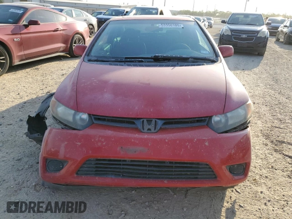 2008 Honda Civic Cpe EX with VIN 2HGFG12818H581015, listed as a Copart auction lot 53350105 with 165,153 mi miles and Salvage Title. Bid and sale history available at carsss.com. Image 5.