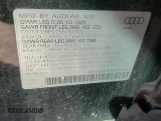 2021 Audi Q3 S line Premium Plus with VIN WA1EECF38M1045420, listed as a Copart auction lot 48039973 with 19,906 mi miles. Bid and sale history available at carsss.com. Image 14.