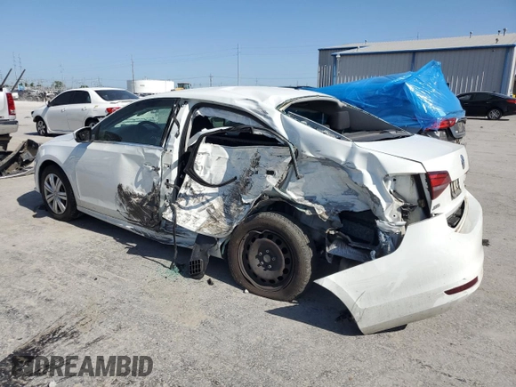 2017 Volkswagen Jetta S with VIN 3VW2B7AJ2HM322695, listed as a Copart auction lot 56958605 with 126,360 mi miles and Salvage title. Bid and sale history available at DreamBid. Image 2.