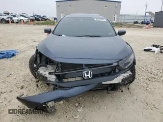 2020 Honda Civic Sedan EX-L with VIN 19XFC1F74LE015365, listed as a Copart auction lot 44965985 with 55,463 mi miles and Salvage Title. Bid and sale history available at carsss.com. Image 5.