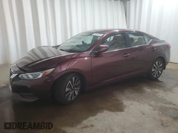 2021 Nissan Sentra SV z VIN 3N1AB8CVXMY234150, wystawiony jako Copart lot #58006045 z przebiegiem 49 308 mil mil oraz Szkoda całkowita • Salvage title. Historia ofert i sprzedaży dostępna na DreamBid. Obrazek 1.