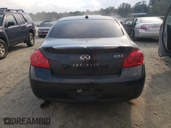 2007 Infiniti G35 Journey with VIN JNKBV61E77M721070, listed as a Copart auction lot 73104124 with 227,742 mi miles and Salvage Title. Bid and sale history available at DreamBid. Image 6.