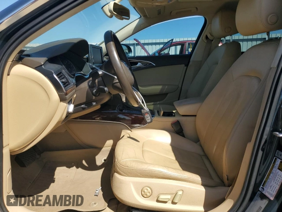 2013 Audi A6 Premium Plus with VIN WAUGFAFC9DN053872, listed as a Copart auction lot 54935735 with 117,804 mi miles and Clean title. Bid and sale history available at DreamBid. Image 7.