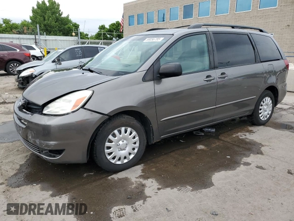 2005 Toyota Sienna CE with VIN 5TDZA23C05S241485, listed as a Copart auction lot 59056785 with 257,902 mi miles and Salvage title. Bid and sale history available at DreamBid. Image 1.