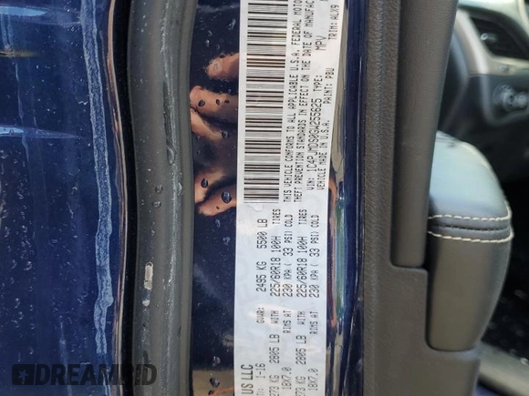 2016 Jeep Cherokee Limited z VIN 1C4PJMDS0GW255625, wystawiony jako Copart lot #55660014 z przebiegiem 86 601 mil mil oraz Nie do naprawy • Non repairable. Historia ofert i sprzedaży dostępna na DreamBid. Obrazek 12.