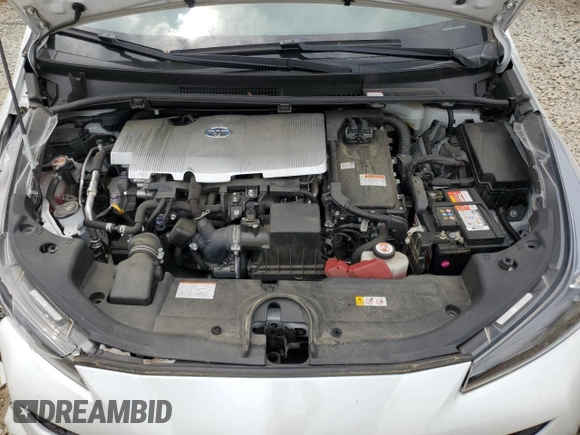 2021 Toyota Prius L Eco with VIN JTDKAMFU4M3129824, listed as a Copart auction lot 57788635 with 38,556 mi miles and Salvage title. Bid and sale history available at DreamBid. Image 11.
