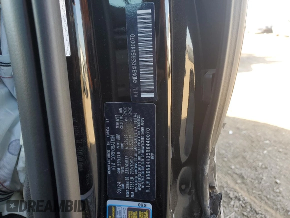 2024 Kia Carnival LX with VIN KNDNB4H35R6440070, listed as a Copart auction lot 74982464 with 257 mi miles and Salvage Title. Bid and sale history available at carsss.com. Image 15.