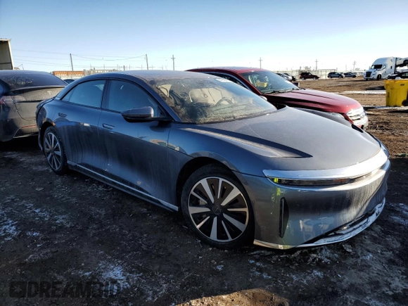 2023 Lucid Air Pure z VIN 50EA1PFA2PA007090, wystawiony jako Copart lot #42149485 z przebiegiem Nie podano mil oraz Szkody całkowita. Historia ofert i sprzedaży dostępna na DreamBid. Obrazek 4.